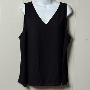 Nine West Women’s Black V-Neck Tank Top Size XL